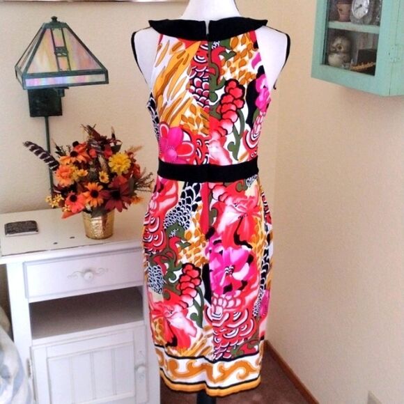 Joseph Ribkoff Bright Floral Dress - Picture 5 of 10